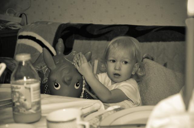 Świąteczna wieczerza Kingi i "asioła":)