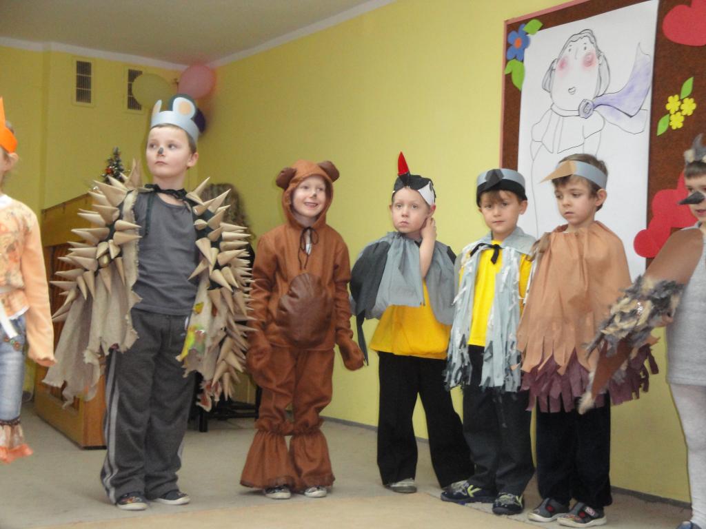 Miś i jego przyjaciele: jeż i ptaki:)