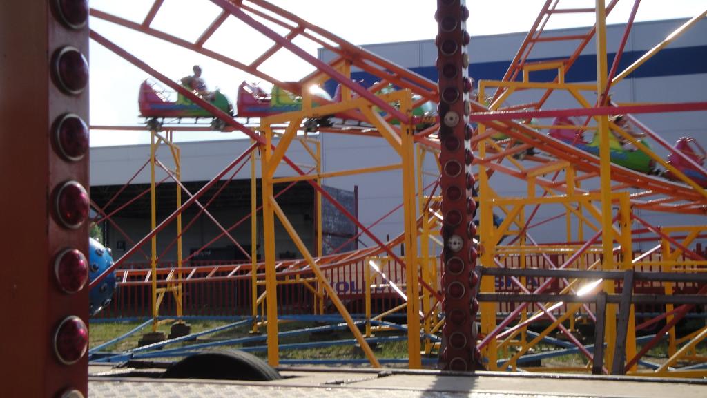 Gdzieś w ostatnim wagoniku widać