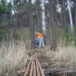 Ja na lądzie a rodzice na pomoście:)