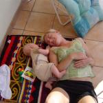 Mama - świetny obiekt do wspinania...