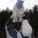 Mam miesięcy trzy i pół, sięgam głową aż do chmur!