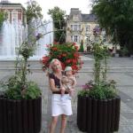 Pelargonie na pergoli