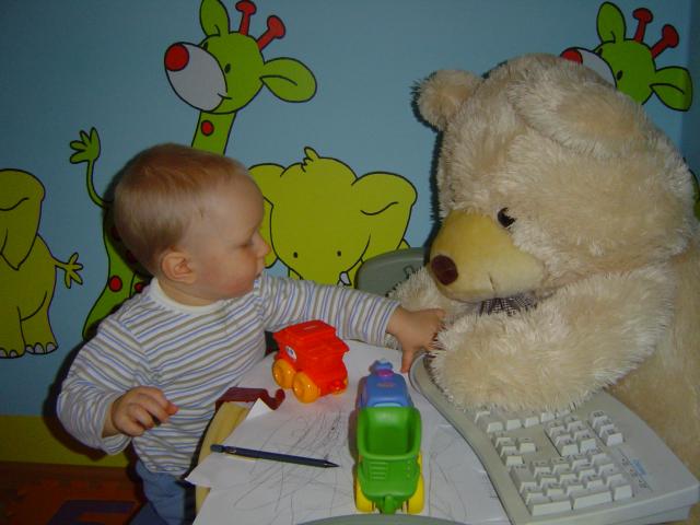 Patrz misiu, tu jest przycisk: