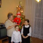 Babcia i młodsza część wnucząt;)