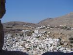 Widok na miasteczko Lindos...